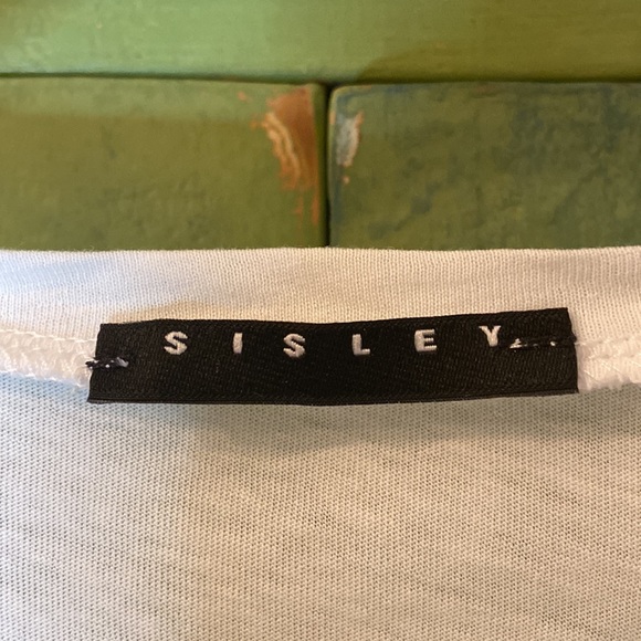 Sisley White Cotton Tee With Ruffle - Picture 4 of 10
